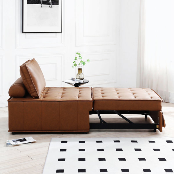 Latitude Run® 35.51'' Wide Tufted Convertible Chair, Lazy Sofa, Small